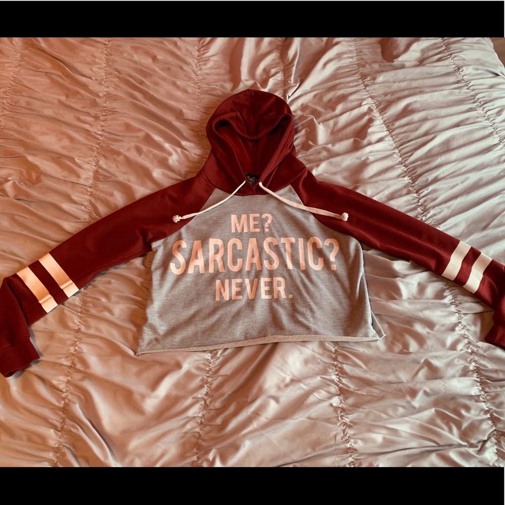 Burgundy & Grey Rue21 Hoodie!